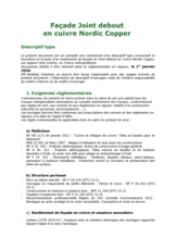 Descriptif type Nordic Copper
